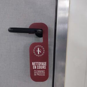 Panneau porte hôtel PVC